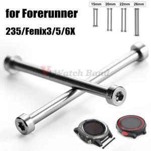 Garmin Fenix 4/5/6/7용 시계 커넥터 로드 액세서리용 스테인레스 스틸 나사 밴드 연결