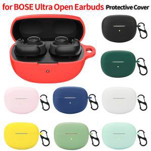 호환 Open 이어버드용 실리콘 보호 커버, 휴대용 분실 방지 보호 커버, 카라비너 , 피부 충전 케이스