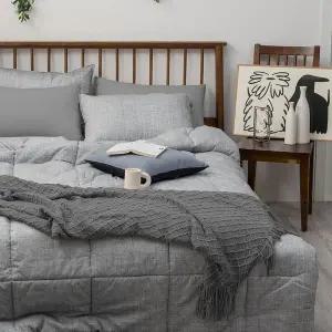 [NS홈쇼핑][르헤브] 브론 40수 순면 사계절 먼지없는 차렵 이불세트 패드 SS..[35816144]