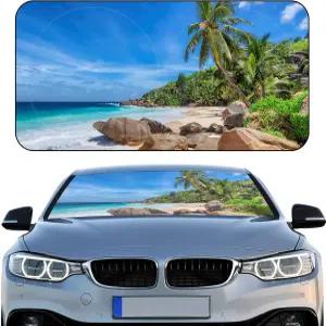 자동차 액세서리용 윈드실드 선쉐이드 접이식 전면 창문 커버 태양열 자외선 차단 바이저 보호 기능 범용