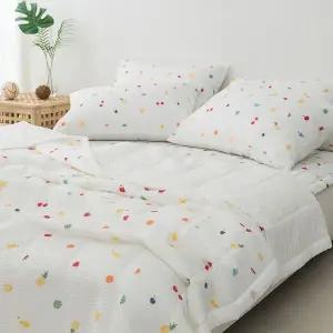 [NS홈쇼핑]파인애플 시어서커 여름 침구세트 얇은 간절기 차렵 이불세트 베개 Q..[35816534]