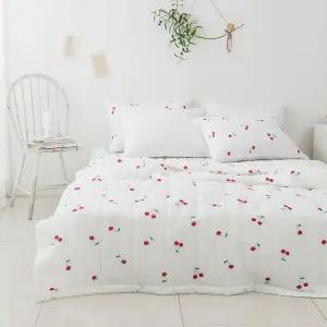 [NS홈쇼핑][르헤브] 체리 시어서커 여름 이불 얇은 간절기 차렵이불 SS..[35816831]