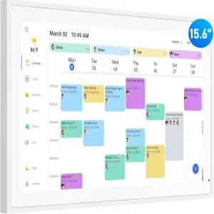 디지털 캘린더 15.6인치 월 플래너 전자 및 안무 차트 가족 일정을 위한 스마트 터치스크린 인터랙티브