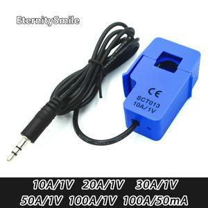 SCT-013-000 개방-폐쇄 전류 변압기 비침습성 AC 센서  코어 SCT013 30A 100A