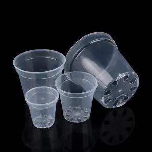 가정 정원 원형 화분 난초 보육 용기 투명 시작