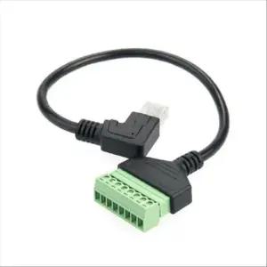 변환 터미널 케이블 M 꺾임 꺽임 RJ45 8Pin