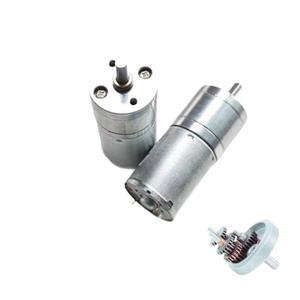 소형 가전 기어 모터 12V DC 감속 고전력 웜 역방향 JGA25-370 6v 24v 50/170/620RPM