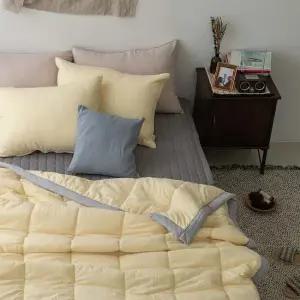 심플 워싱 리버서블 간절기 이불베개세트 Q 차렵이불