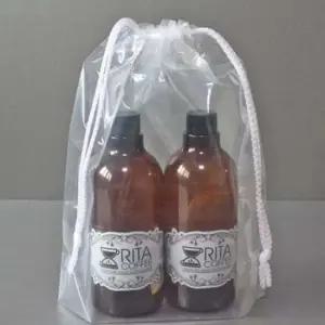 양줄 증정품 파우치 비닐 일반형 투명 복조리 복주머니 더스트백