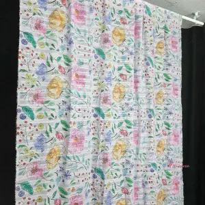 프린트커튼나염 디자인커튼봉 가리개 창문 거실 가림막 인테리어fgh561