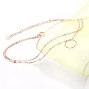 데일리팔찌 Gold 로즈골드 써클 더블 체인 팔찌 14K