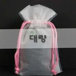복주머니 파우치 포장 조리개 나시지 불투명 선물