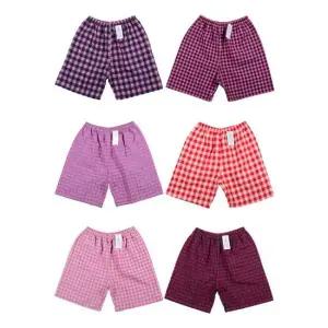 부드럽고 편안한 특면 CP체크무늬 여성5부 반바지 여성속옷 쫀쫀한신축성