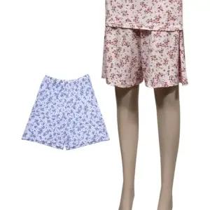 모모리 편안한 플로럴 인견 훌라 5부 바지 속바지 치마 교복 사각 레이어드 여름 속반바지