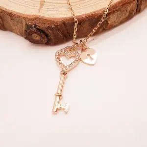 14k 행운의 하트 열쇠 목걸이 OPGDN323