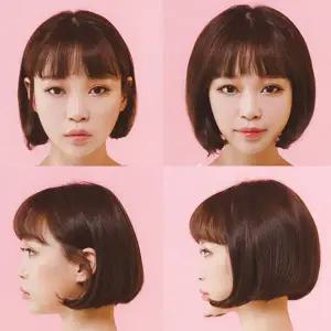 여성용 부분가발 정수리 볼륨업 풍성한 가발 브라운