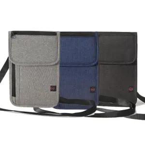 [옷자락]RFID차단 파우치 쁘띠 여권 자크 크로스백 가방