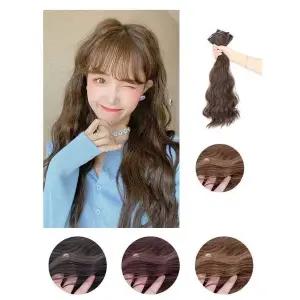 여성용 긴머리 웨이브 고열사 부분가발 45cm 헤어가발