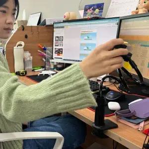 [골드스마일]P1 자바라 태블릿거치대 블랙