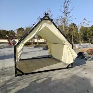 마당텐트 철골 방갈로 야외 원두막 행사용 원형 까페 쉼터