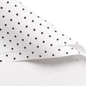 WRAPAHOLIC 프리미엄 폴카 닷 인쇄 꽃 포장지 20매 방수 꽃다발 결혼식 생일 DIY 공예품 등 22.5 x 인치