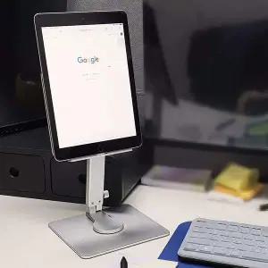 [골드스마일]태블릿 탁상용거치대 접이식 메탈 높이 조절 받침대