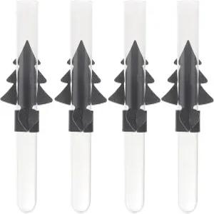 CHICTry 4Pcs 플라스틱 걸이식 전파관 벽 전파병 화분용 가죽 커버 포함