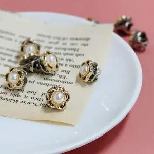 장식옷핀 옷핀 미니 브로치 포인트 꽃무늬 뱃지 10개