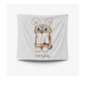 고양이3 패브릭 포스터 가림막 커튼 가리개 커텐 바란스 가림천 천포스터