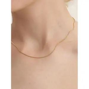 매장정품 LUNNE 실버 925 실키 라운드 스네이크 목걸이 #LSN66