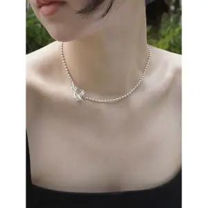 매장정품 LAYOVV [실버925] 하트 토글 실버볼 초커 목걸이