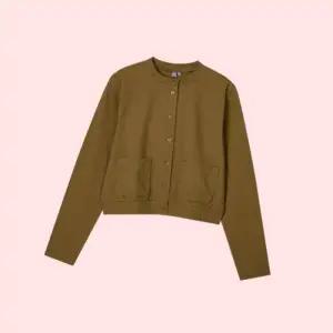 자주 JAJU 여 코튼 면 버튼 가디건 카디건 상의 올리브 2507192262 4437348