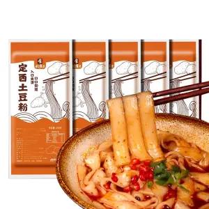 TJBXWPY 와이드 당면 점보 쫄깃한 면 수프 포함 없음 빠르고 쉬운 요리 개별 포장 40.09온스 250g 5팩