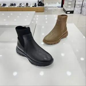 [탠디]by미셸 x24503 소가죽  4cm 통굽 초경량 털내피 여성 앵글부츠 cc11_CC