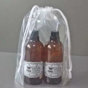 투명 비닐 조임 더스트백 주머니 복주머니 방수 파우치