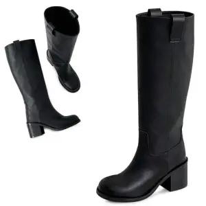 [카미엣뮤즈]청키힐 롱부츠_KM24w199