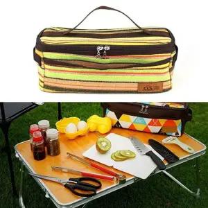 [라일리] Rly 캠핑 커트러리정리 보관함 야영주머니 포크