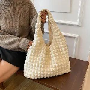 [라일리] Rly 보부상숄더백 직장인패딩가방 형천백 아이보리