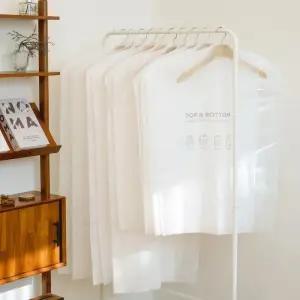 국내제조 부직포 옷커버 코트 10P 반투명 먼지차단