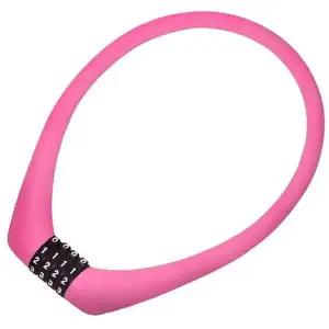 [셀러에이드]ULAC 프라하 자물쇠 레드 (실리콘 케이블락) N-6921