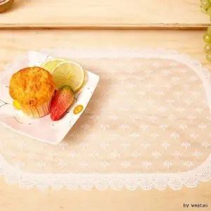 [콩심팥심]ABM도매콜 식탁매트 화이트레이스매트