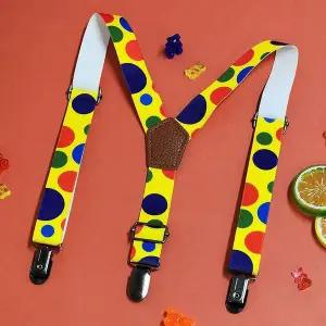 [콩심팥심]패턴 어린이 멜빵 방울