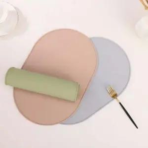 다용도 오발 형태 실리콘 소재 식탁매트 테이블매트 실리콘식탁매트 방수식탁매트