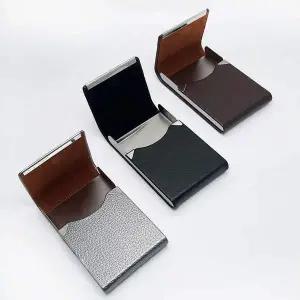 [콩심팥심]휴대용 자석 명함 케이스 카드 지갑 명함 카드 수납 남성지갑