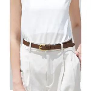 [백화점 홈쇼핑 정품] 닥스 DAKS ACC [선물포장출고] [DBBE6E742W3]브라운 슬림 무광버클 소가죽 비조 여성