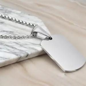 [옷자락]남자 팬던트 체인 군번줄 패션 목걸이