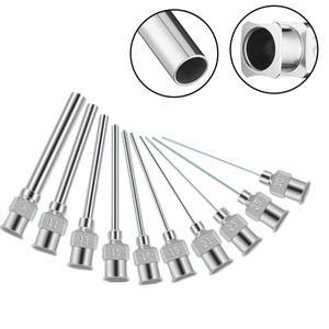 호환 12개/박스 8-30G 1인치 304 스테인리스 스틸 바늘 뭉툭한 끝 글루 디스펜싱용  올 메탈