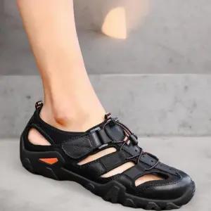 [옷자락]남성 빈티지 아웃도어 스포츠 끈 샌들