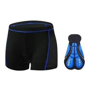 [콩심팥심]굿라이더 자전거 쿠션 팬츠 L 블루 자전거속바지 사이클속바지