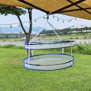 원터치 건조망 1단 2단 빨래 건조 수납망